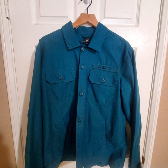 Obey Other - Obey jacket size L blue